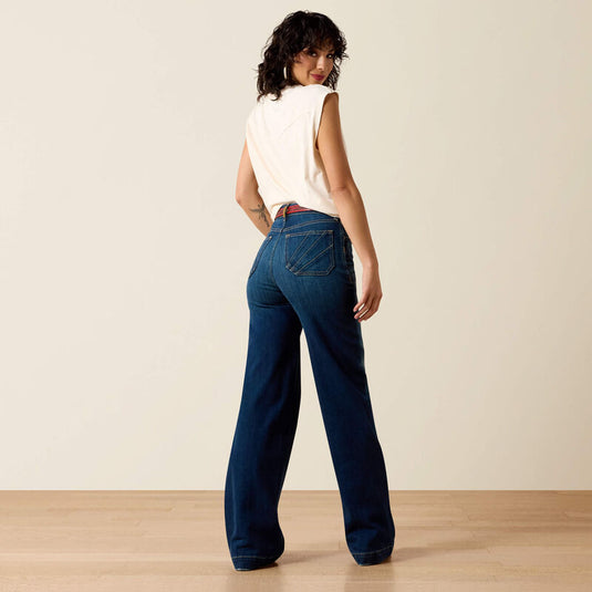 Ariat Womens Ultra High Rise Penelope Wide Leg Denim Jean - Lakewood
