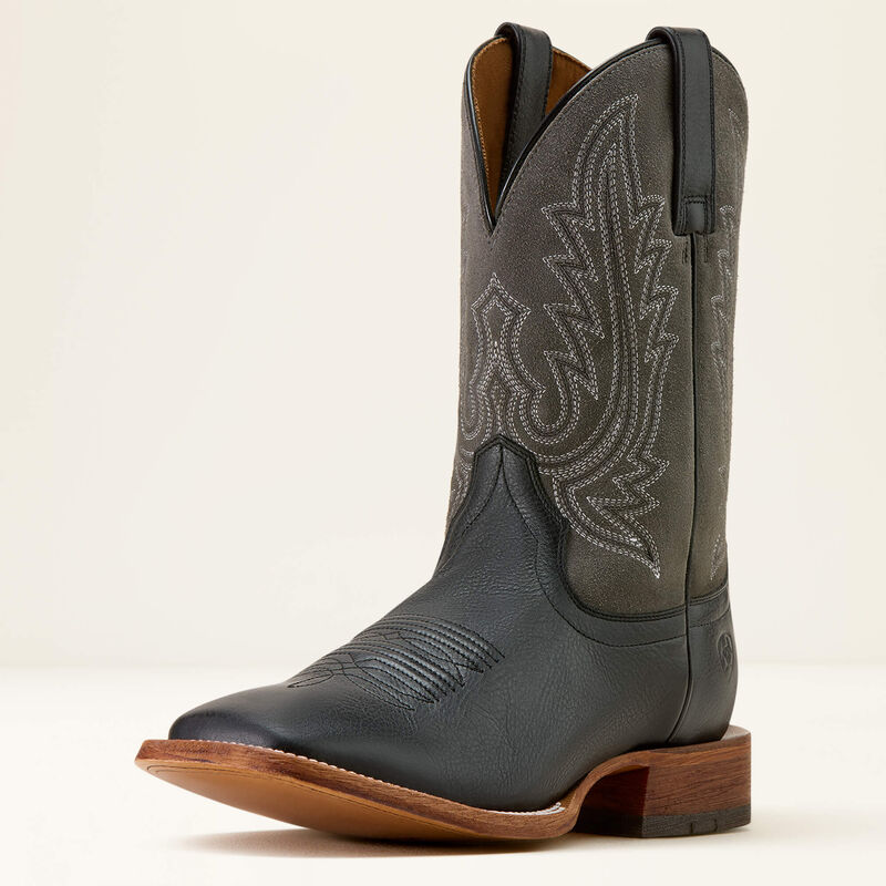 Load image into Gallery viewer, Ariat 11" Country Roads Wide Square Toe Boot - Nightshade Black | Gunmetal Gray Suede
