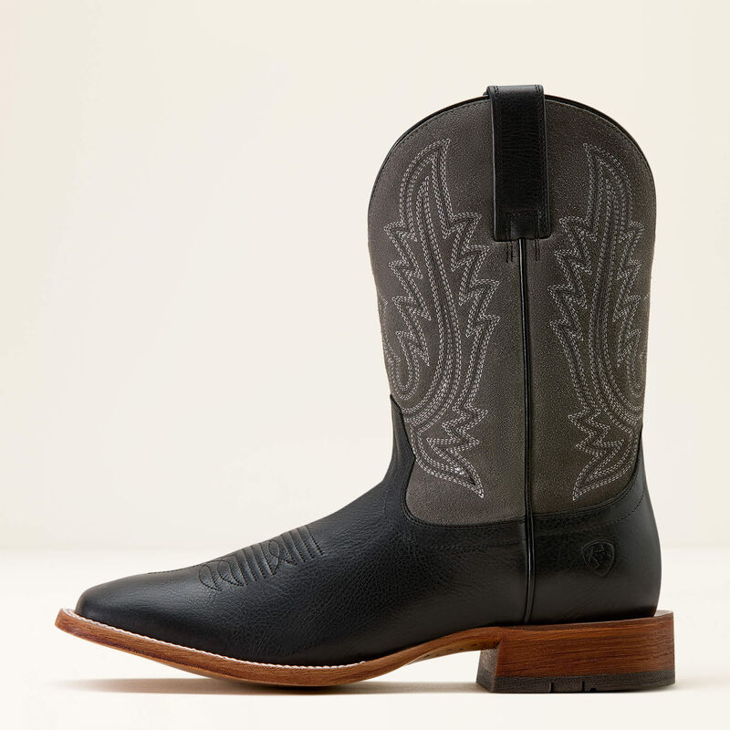 Load image into Gallery viewer, Ariat 11" Country Roads Wide Square Toe Boot - Nightshade Black | Gunmetal Gray Suede
