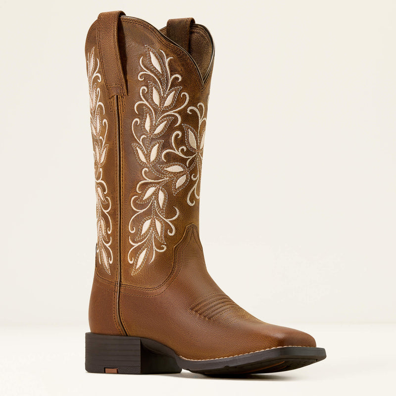 Load image into Gallery viewer, Ariat 12" Round Up Holly Wide Square Toe Boot - Pearl
