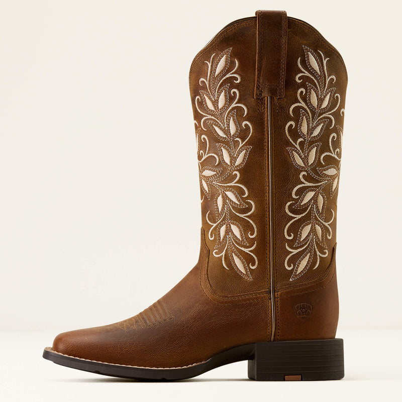 Load image into Gallery viewer, Ariat 12" Round Up Holly Wide Square Toe Boot - Pearl

