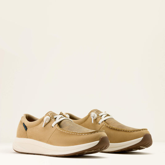 Ariat Women's Buckeye Waterproof Shoe - Light Tan | Naturally Distressed Croc Print