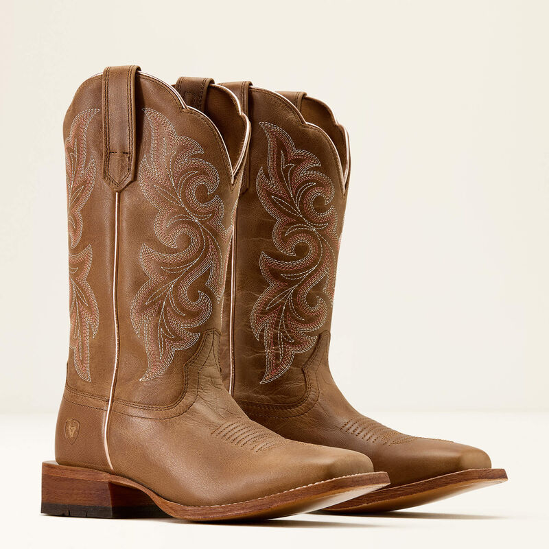Load image into Gallery viewer, Ariat 12" Country Lane Wide Square Toe Boot - Natural Tan
