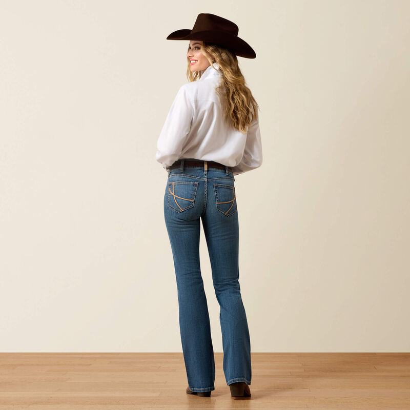 Load image into Gallery viewer, Ariat Womens Perfect Rise Maggie Boot Cut Denim Jean - Redonda

