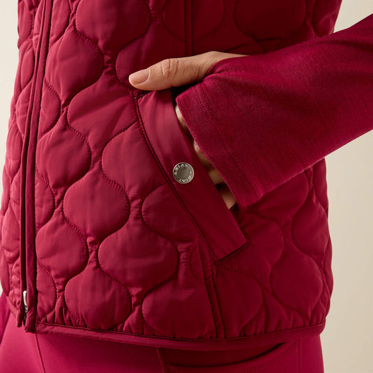 Ariat Womens Ashley Vest - Beet Red