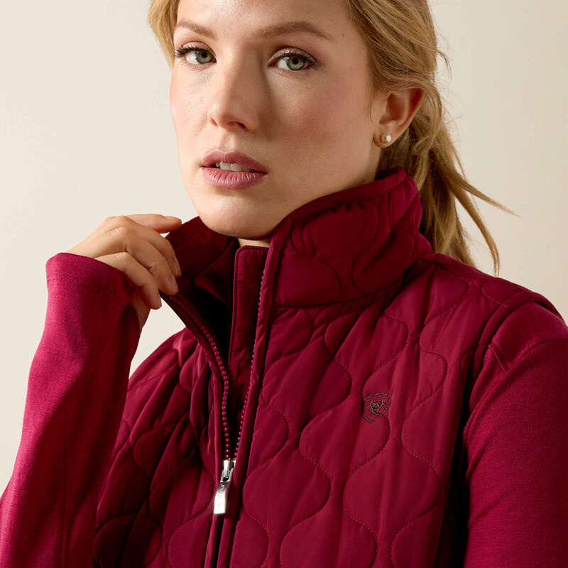 Load image into Gallery viewer, Ariat Womens Ashley Vest - Beet Red
