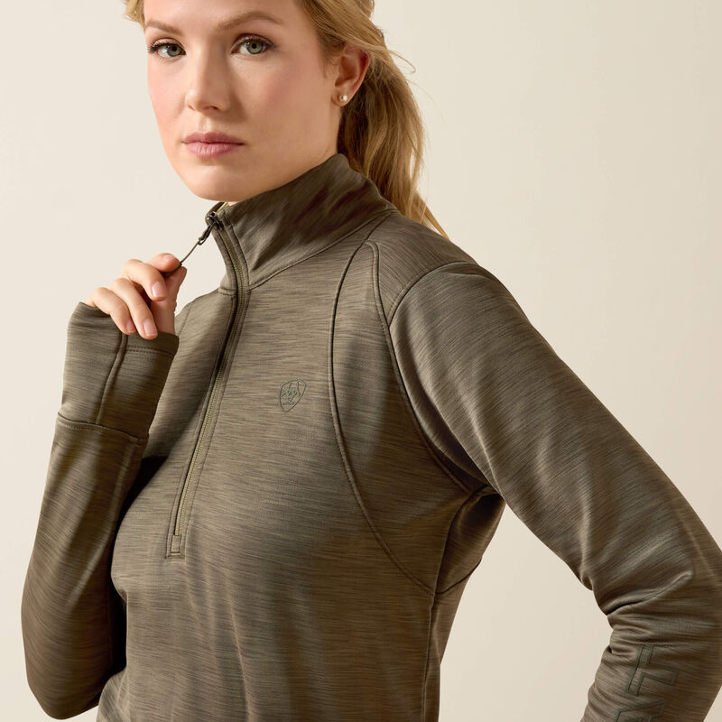 Load image into Gallery viewer, Ariat Womens Team EQ 1/2 Zip Pullover - Kalamata
