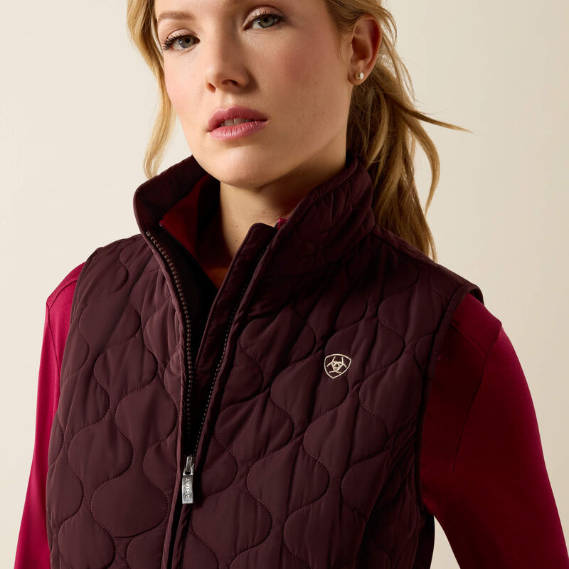 Load image into Gallery viewer, Ariat Womens Ashley Vest - Chocolate Plum
