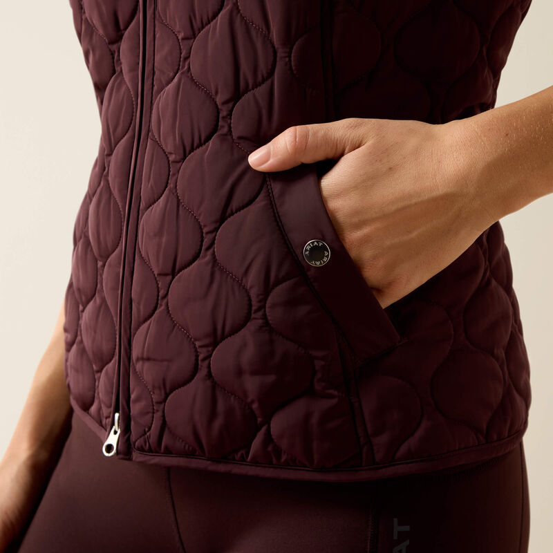 Load image into Gallery viewer, Ariat Womens Ashley Vest - Chocolate Plum
