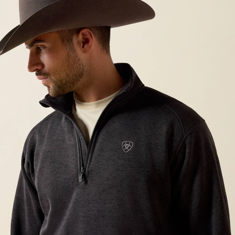 Load image into Gallery viewer, Ariat Mens Caldwell 1/4 Zip Sweater - Midnight Navy
