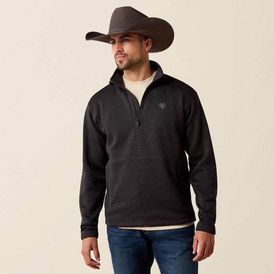Ariat Mens Caldwell 1/4 Zip Sweater - Midnight Navy
