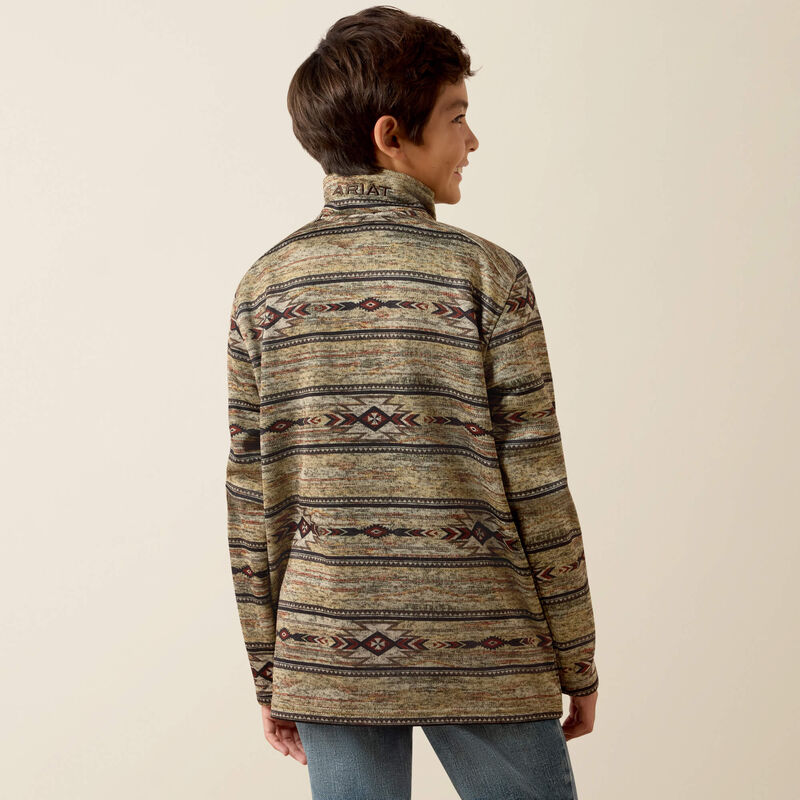 Load image into Gallery viewer, Ariat Boys Caldwell 1/4 Zip Sweater - Nulla Heather
