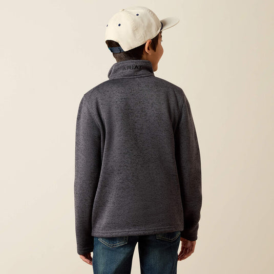Ariat Boys Caldwell 1/4 Zip Sweater - Iron Gate