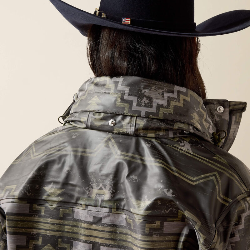 Load image into Gallery viewer, Ariat Womens Drizzle Rain Coat - Stonewall Print
