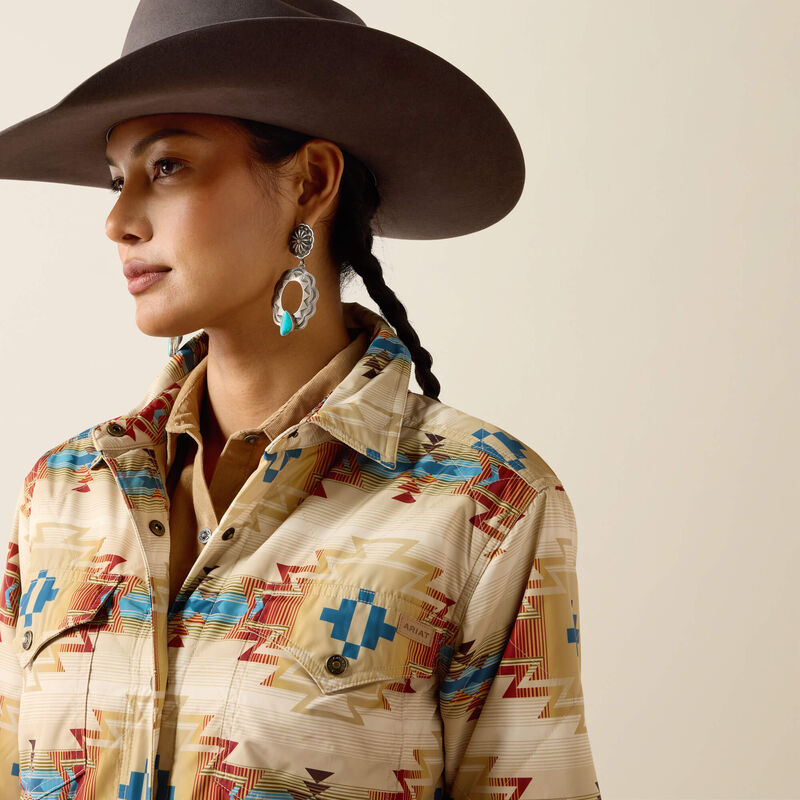 Load image into Gallery viewer, Ariat Womens Dilon Parka Jacket - Sonoma Southwest Print
