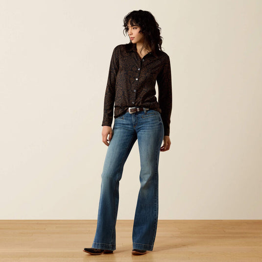 Ariat Womens Homestyle Print Shirt - Boot Scootin'