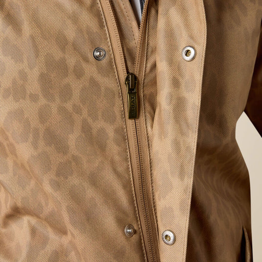 Ariat Womens Drizzle Rain Coat - Faded Leopard