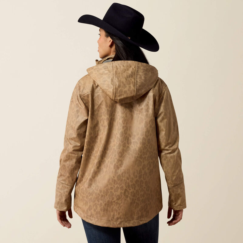 Load image into Gallery viewer, Ariat Womens Drizzle Rain Coat - Faded Leopard
