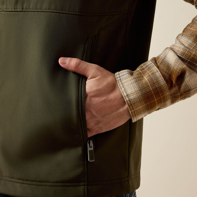Load image into Gallery viewer, Ariat Mens Vernon Softshell Vest - Forest Night
