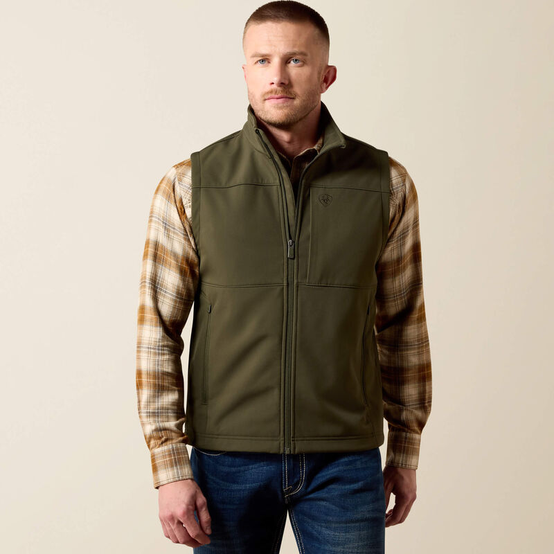 Load image into Gallery viewer, Ariat Mens Vernon Softshell Vest - Forest Night
