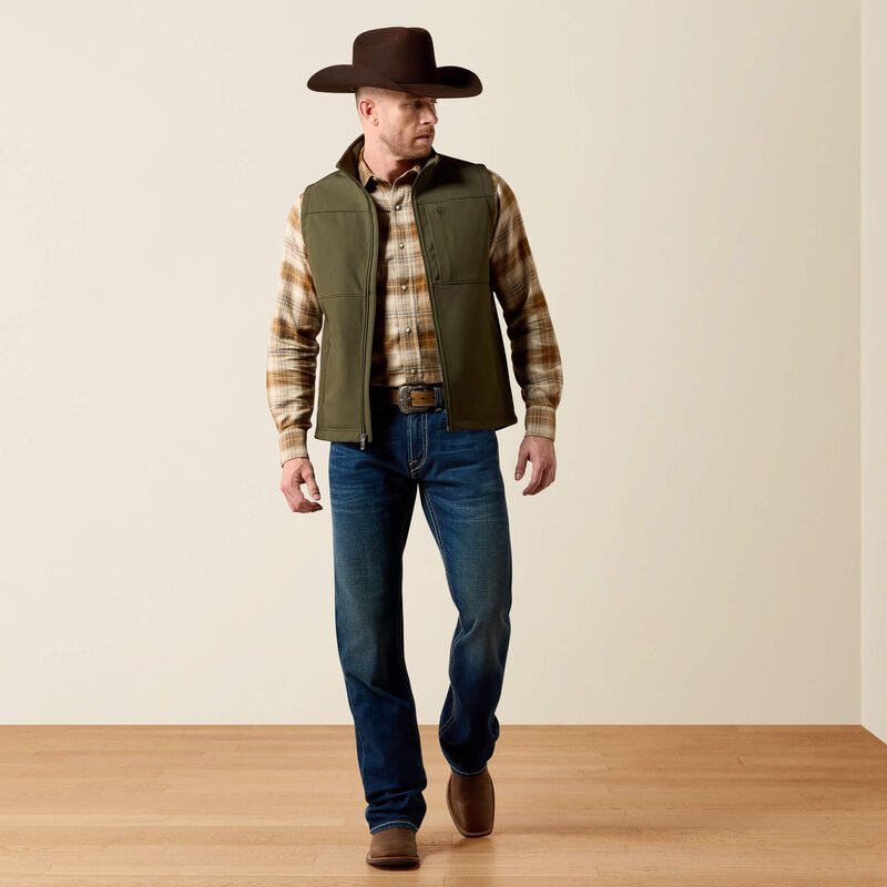 Load image into Gallery viewer, Ariat Mens Vernon Softshell Vest - Forest Night
