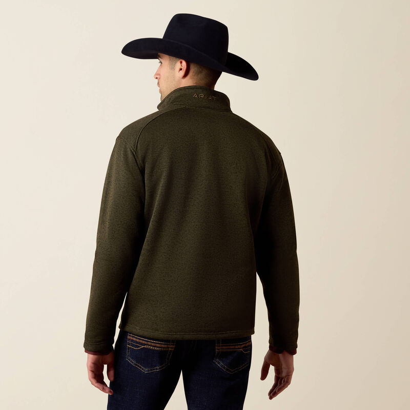 Load image into Gallery viewer, Ariat Mens Caldwell 1/4 Zip Sweater - Dark Green
