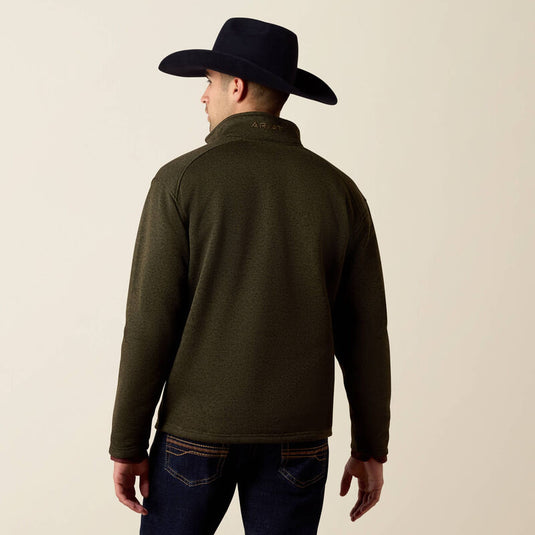 Ariat Mens Caldwell 1/4 Zip Sweater - Dark Green