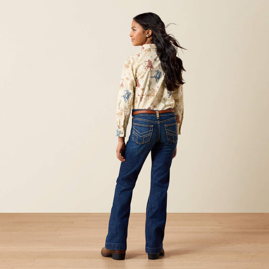 Ariat Girls Laney Trouser Denim Jean - Mina