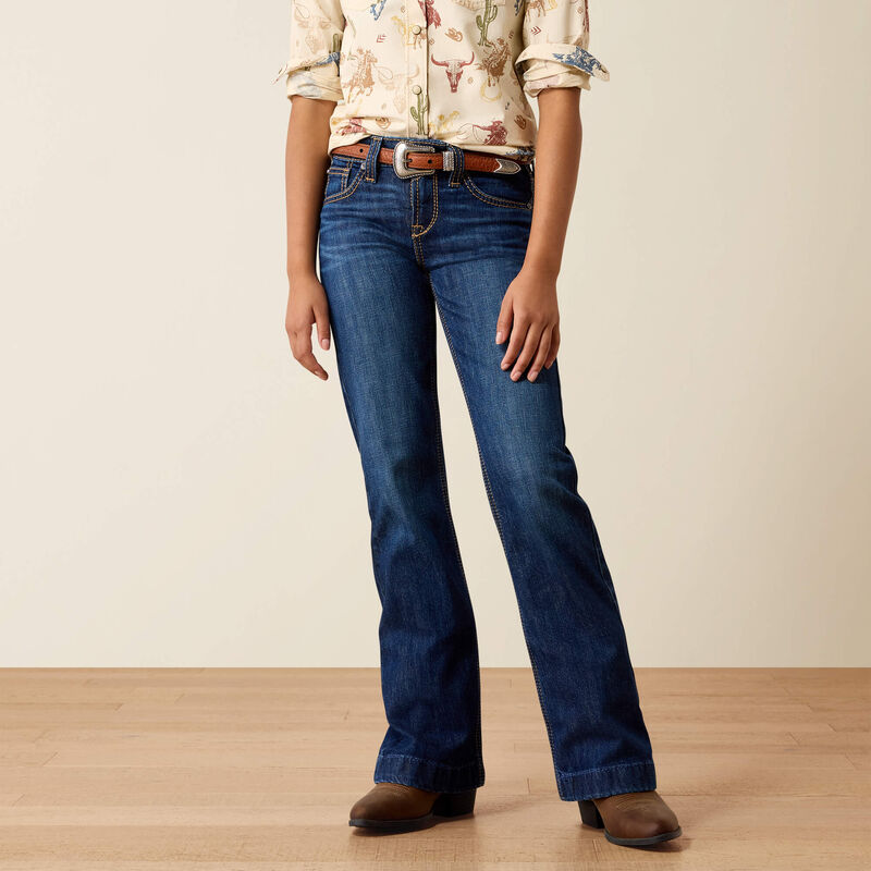 Load image into Gallery viewer, Ariat Girls Laney Trouser Denim Jean - Mina

