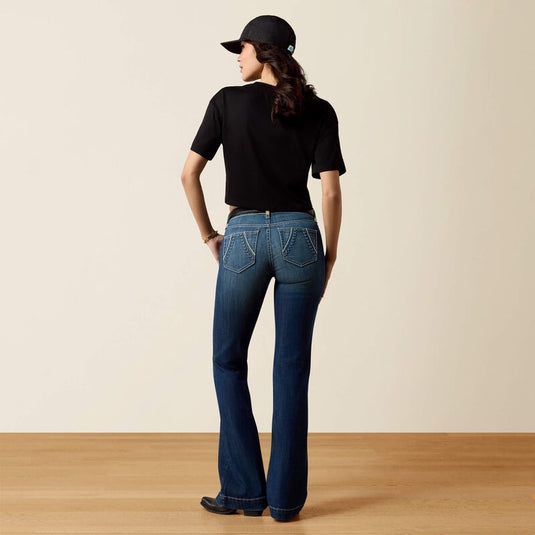 Ariat Womens Perfect Rise Davina Slim Trouser Denim Jean - Irvin