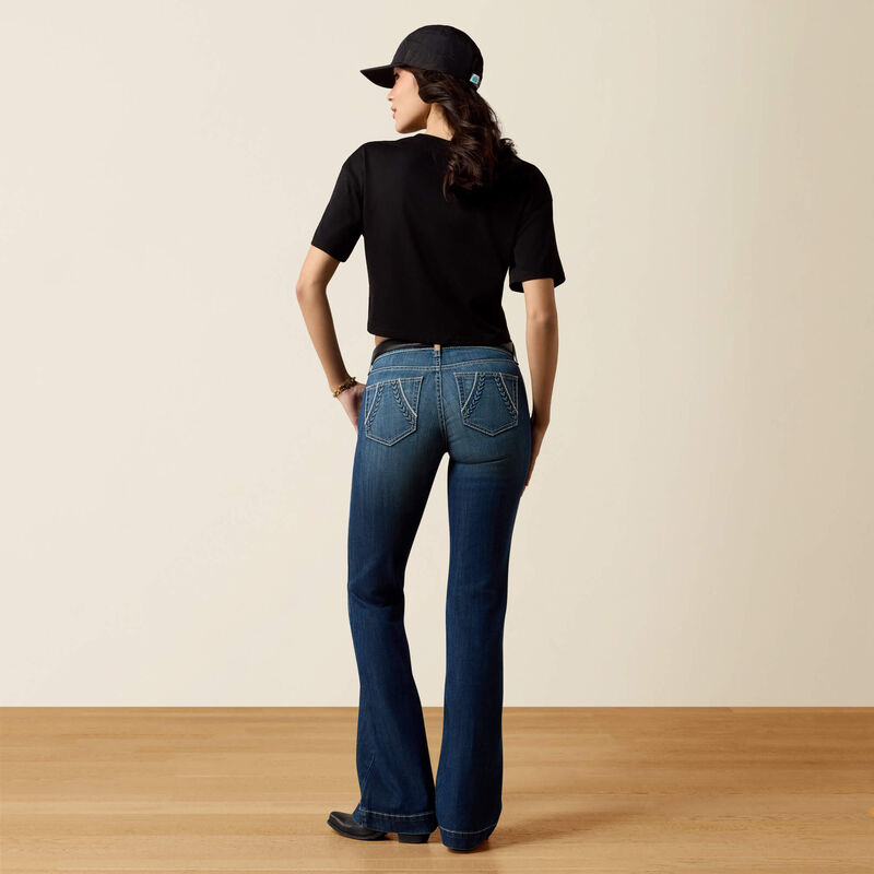 Load image into Gallery viewer, Ariat Womens Perfect Rise Davina Slim Trouser Denim Jean - Irvin

