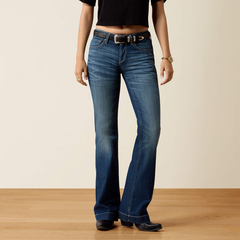 Load image into Gallery viewer, Ariat Womens Perfect Rise Davina Slim Trouser Denim Jean - Irvin
