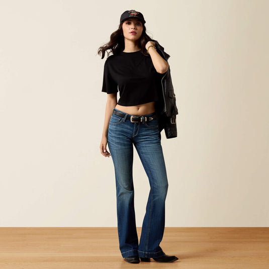 Ariat Womens Perfect Rise Davina Slim Trouser Denim Jean - Irvin