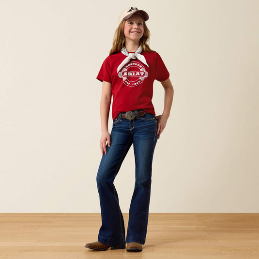 Ariat Girls Aisha Trouser Denim Jean - Mina