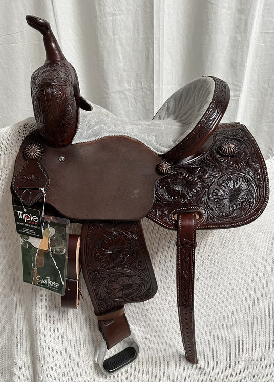 ST BR800 Barrel Saddle Chocolate 13.5