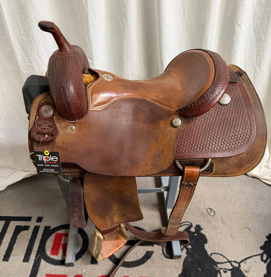 Used Billy Cook Classic Pro Cutter Saddle 16"