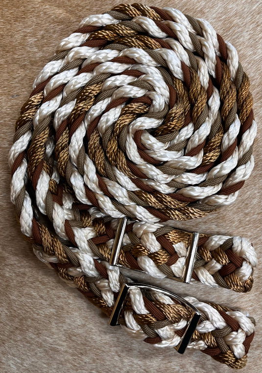 Gale Beebe 9 Plait Flat Braided Barrel Reins