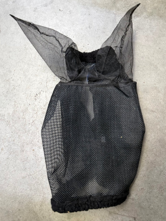 Used (Like New) Formay Deluxe Fly Mask w/ Ears - Black - Medium