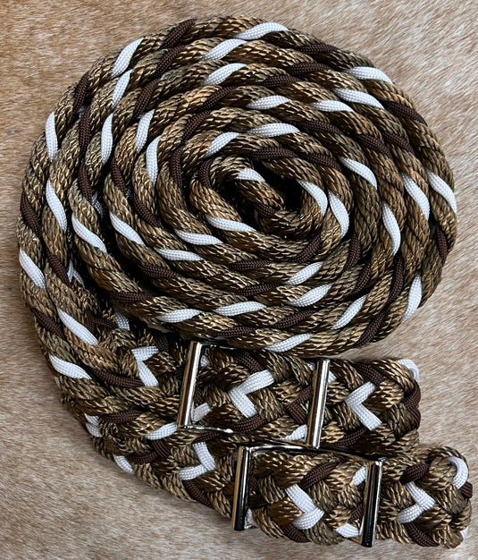 Gale Beebe 9 Plait Flat Braided Barrel Reins