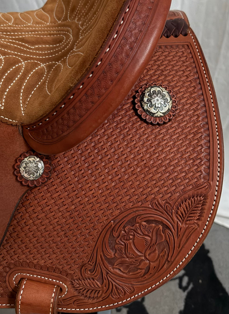 Load image into Gallery viewer, Martin Saddlery FX3 1/2 Combo Barrel Saddle - 14.5”
