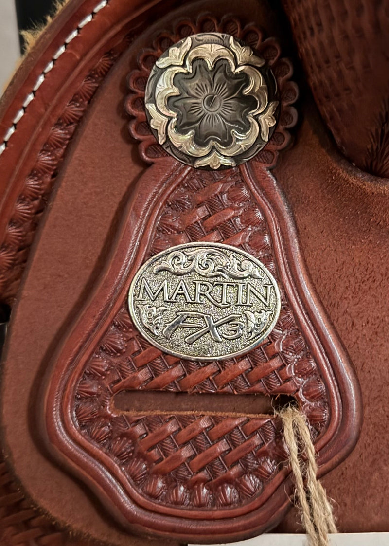 Load image into Gallery viewer, Martin Saddlery FX3 1/2 Combo Barrel Saddle - 14.5”
