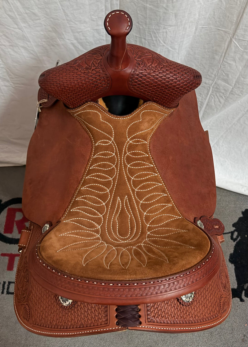 Load image into Gallery viewer, Martin Saddlery FX3 1/2 Combo Barrel Saddle - 14.5”
