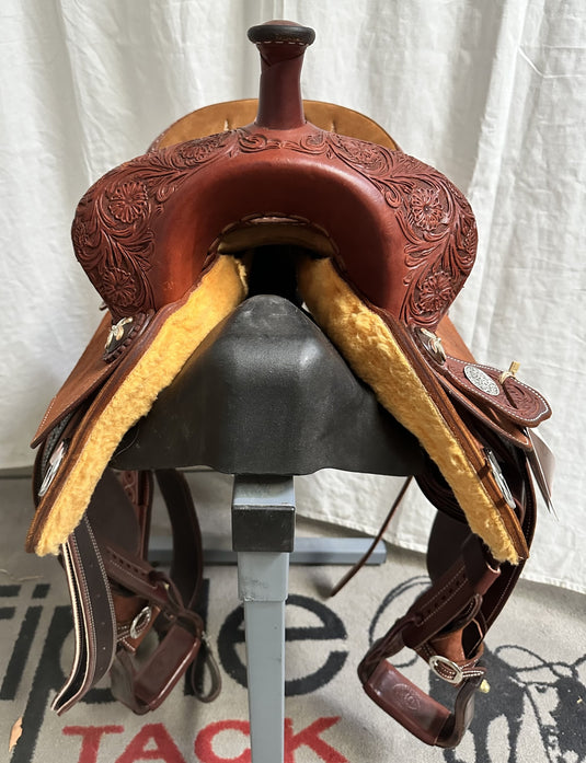 Martin Saddlery Chestnut Stingray Barrel Saddle 14"