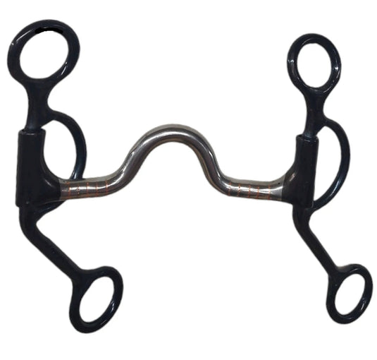 Dutton Short Loomis Shank Low Medium Round Solid Port Bit