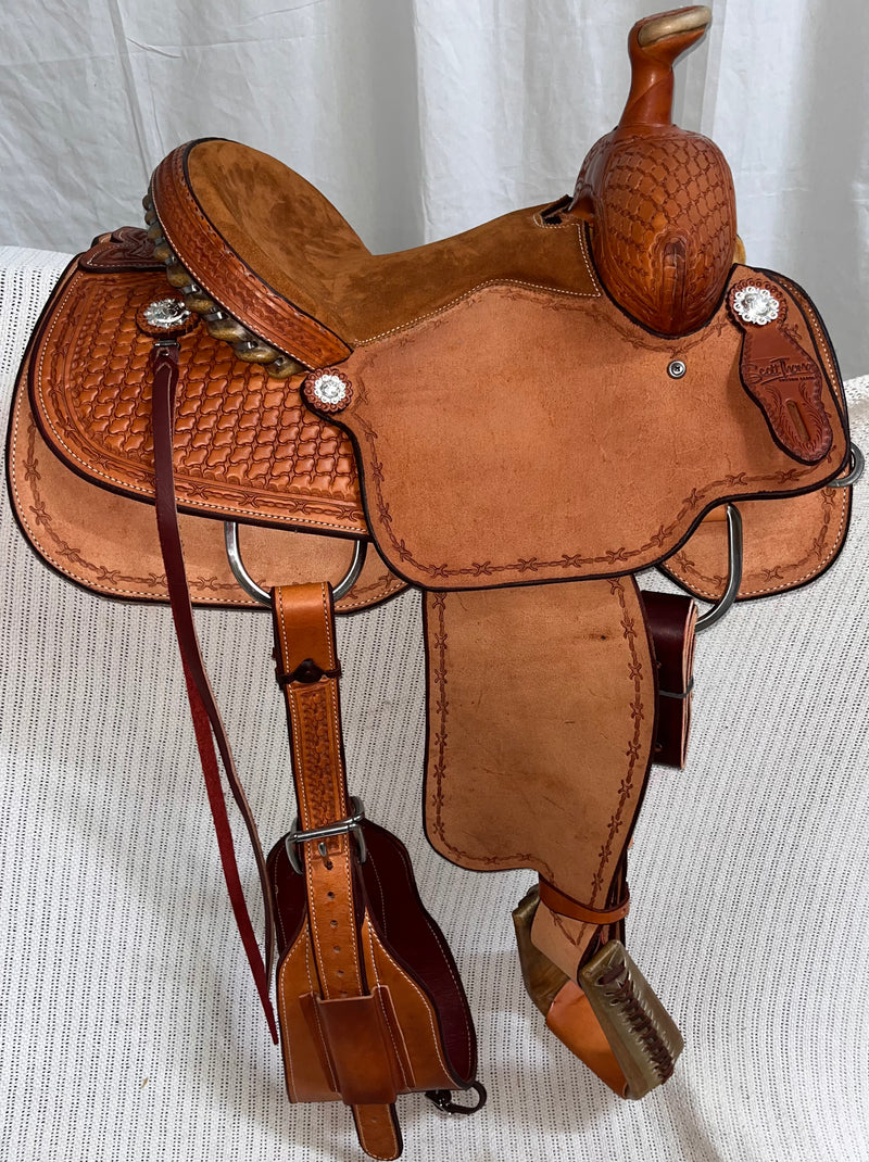 Load image into Gallery viewer, ST JR100 Junior Team Roper Saddle 13"
