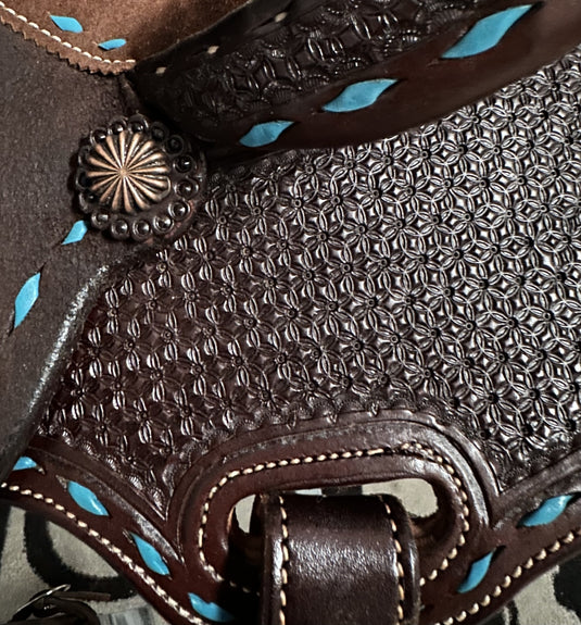 ST BR150 Barrel Saddle Chocolate 13.5"