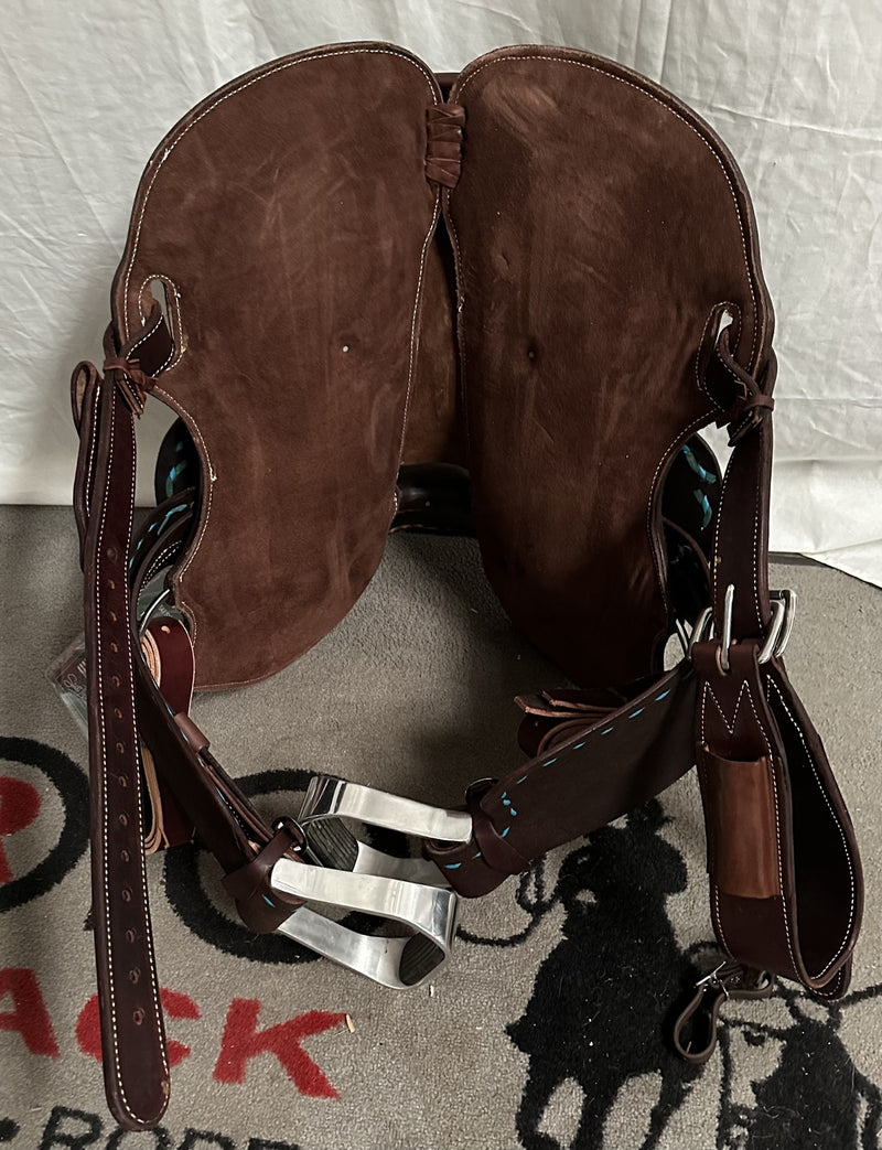 Load image into Gallery viewer, ST BR150 Barrel Saddle Chocolate 13.5"
