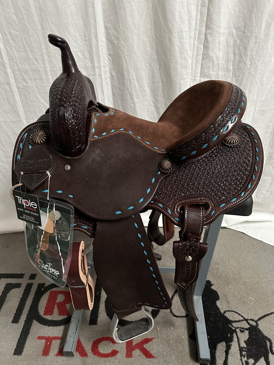 ST BR150 Barrel Saddle Chocolate 13.5