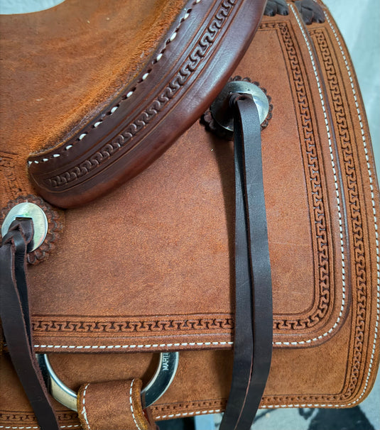 Martin Saddlery Roughout Ranch Cutter Saddle - 15.5"