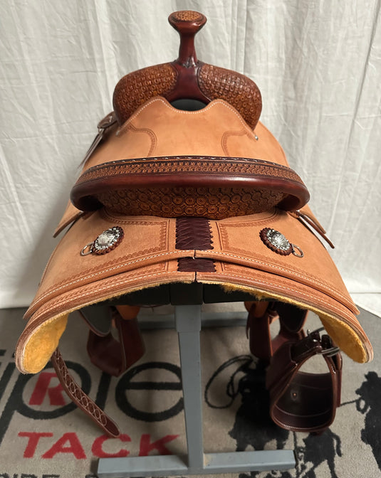 Martin Saddlery 1/8 Geometric Boombox Team Roper Saddle  - 14.5”